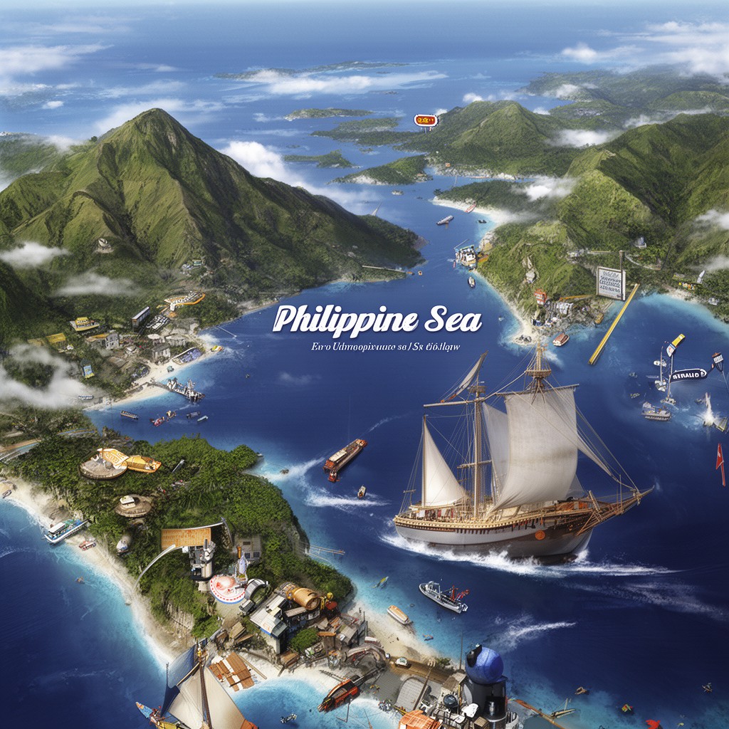 AI-generated illustration of Philippine Sea