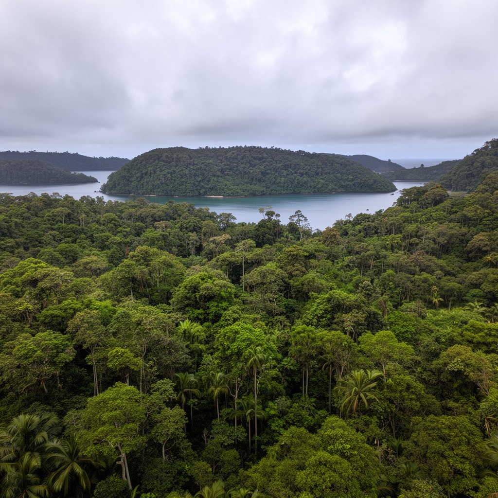 AI-generated illustration of Choiseul Island