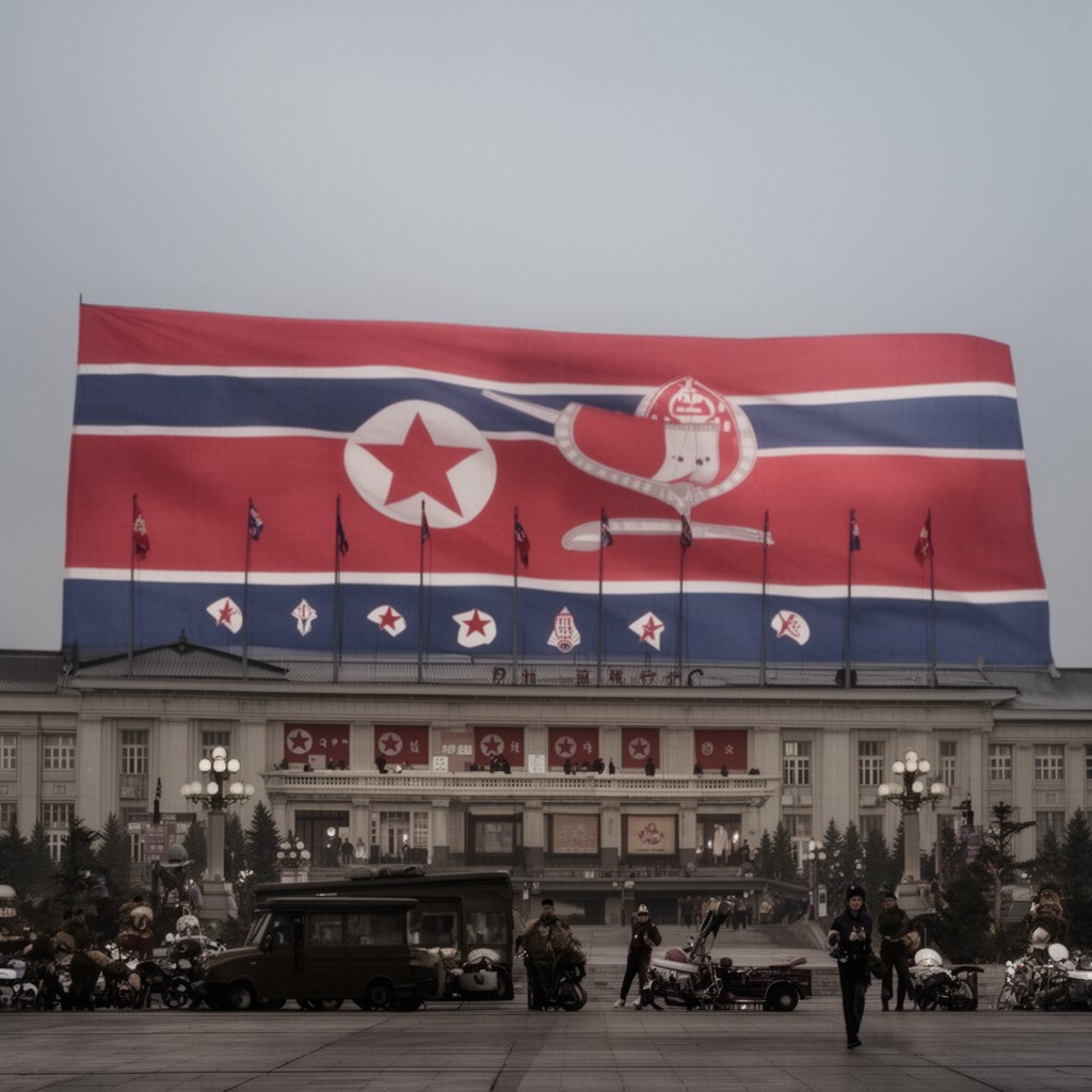 AI-generated illustration of North Korea