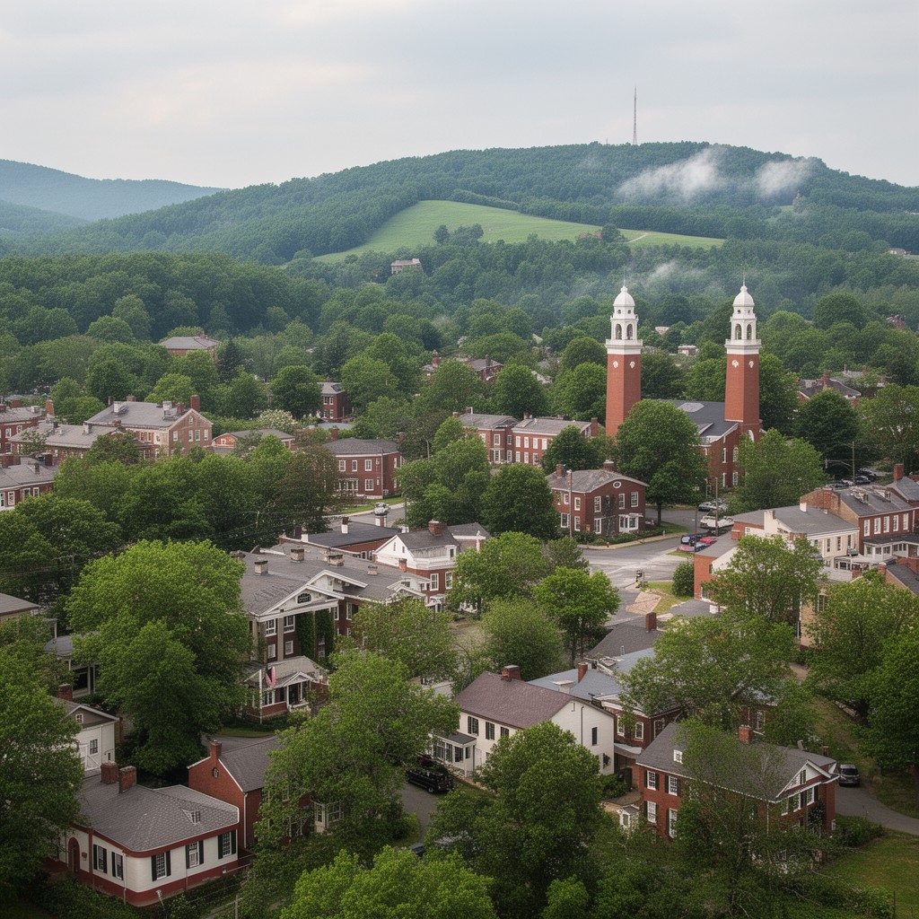 AI-generated illustration of Rockbridge County, Virginia
