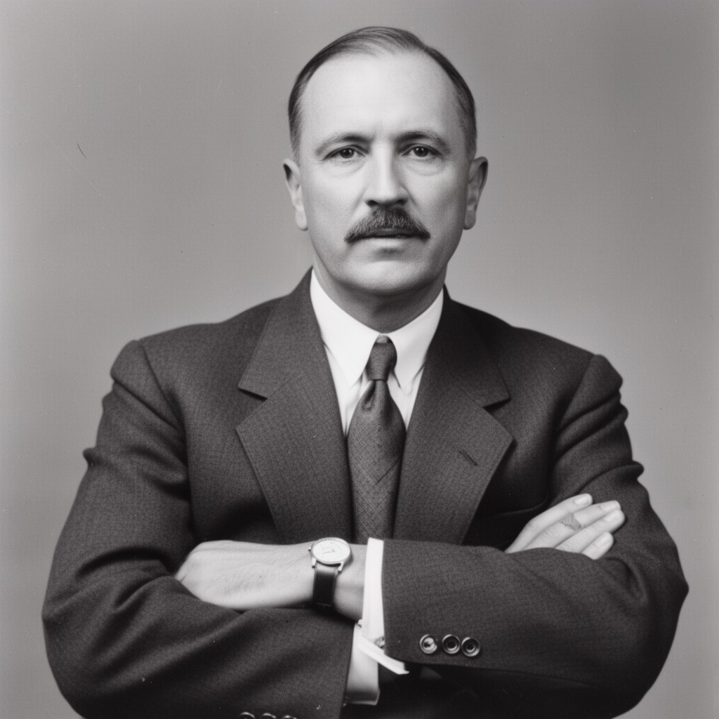 AI-generated illustration of Frederic Adrian Delano