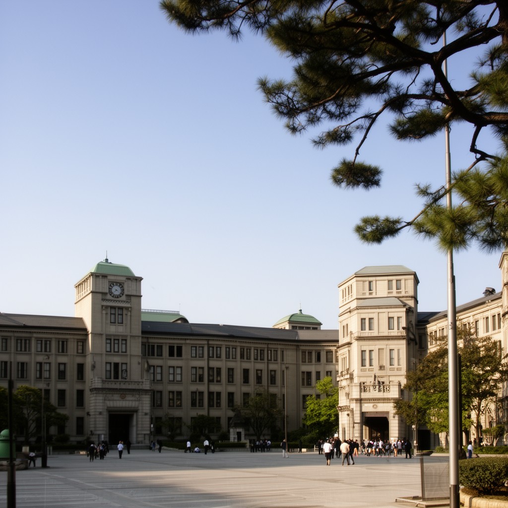 AI-generated illustration of Kyoto University