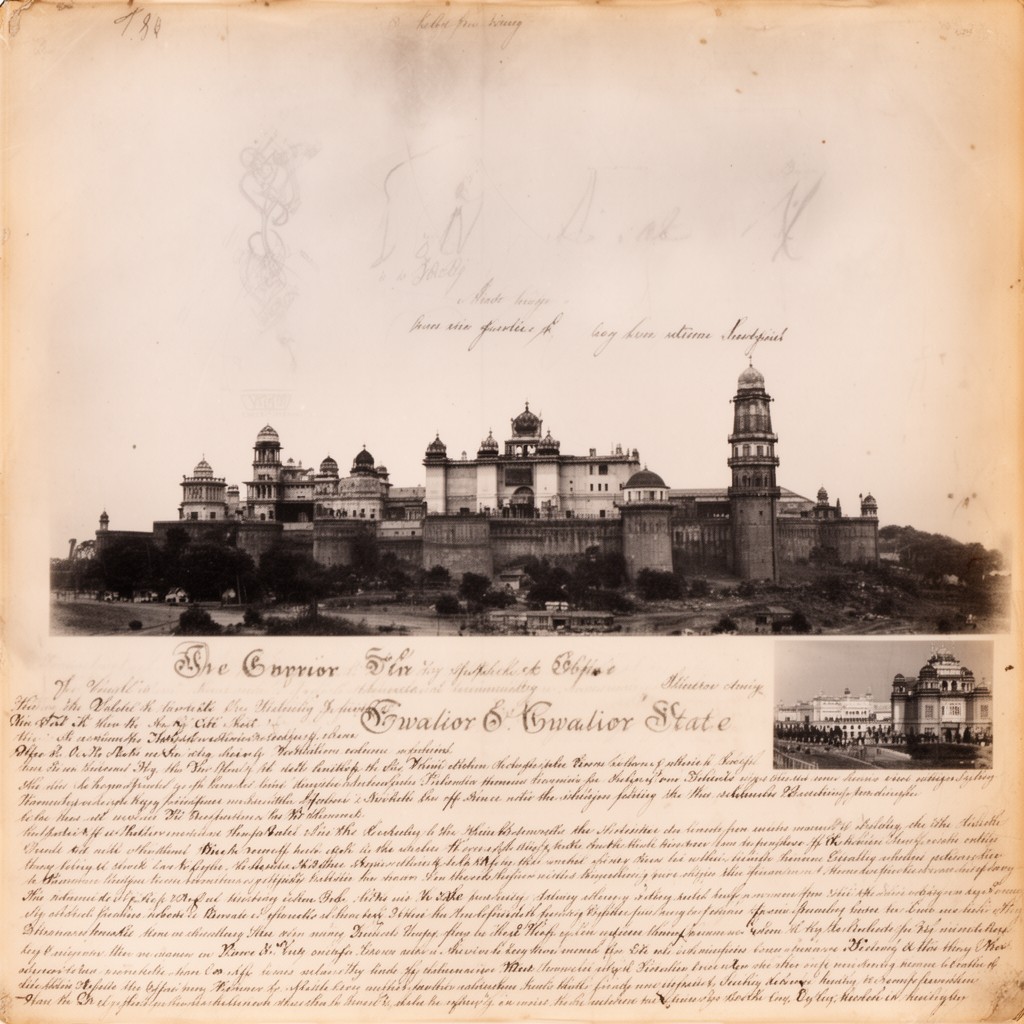 AI-generated illustration of Gwalior State