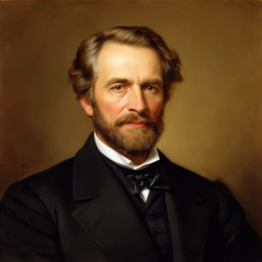 AI-generated illustration of Mirabeau B. Lamar