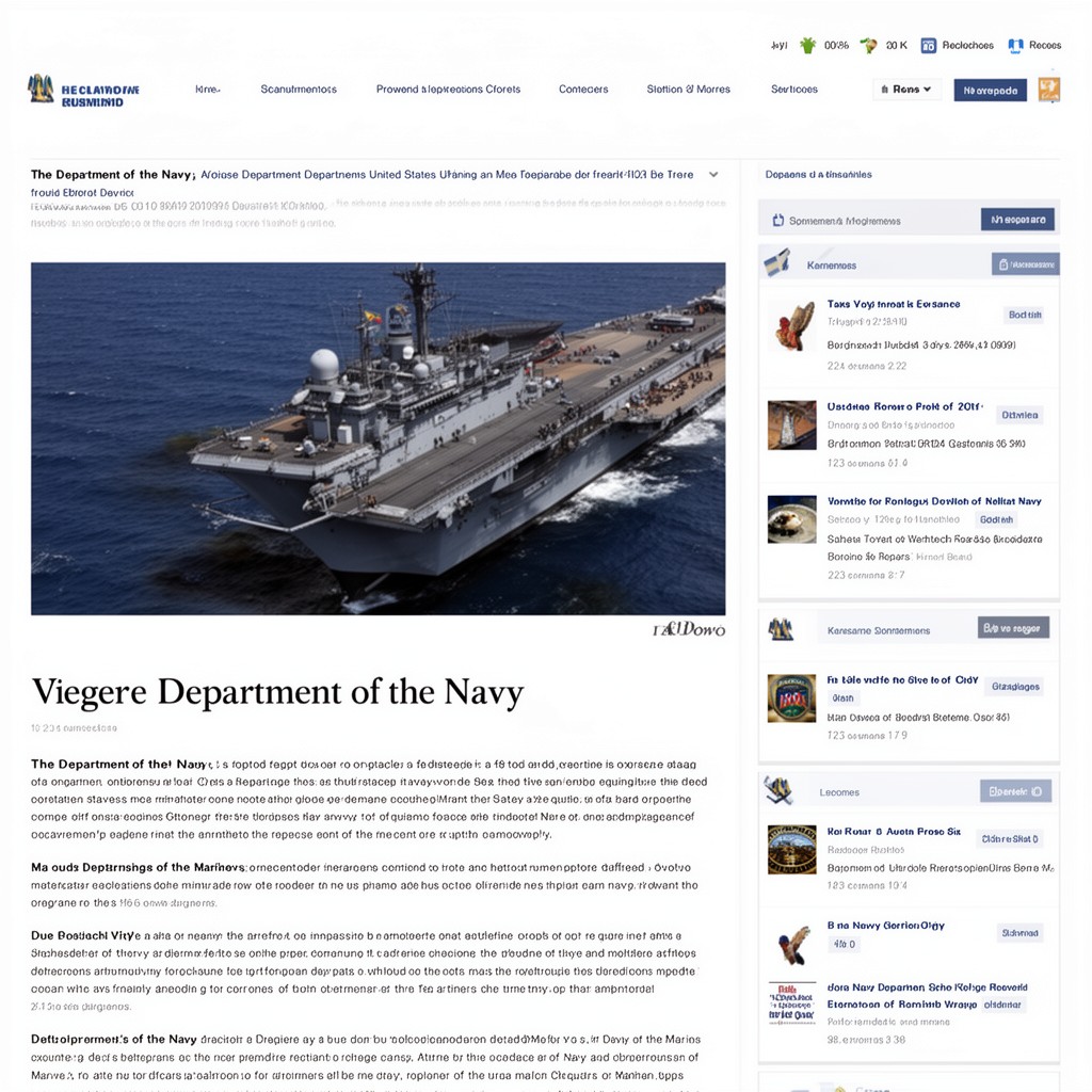 AI-generated illustration of Department of the Navy