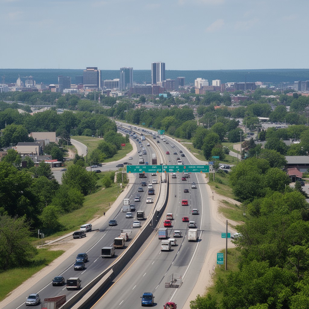 AI-generated illustration of Interstate 29