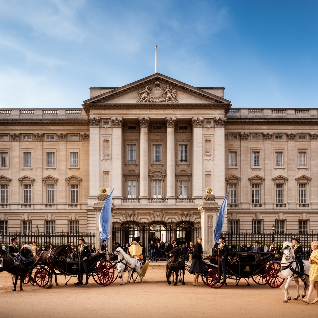AI-generated illustration of Royal Mews