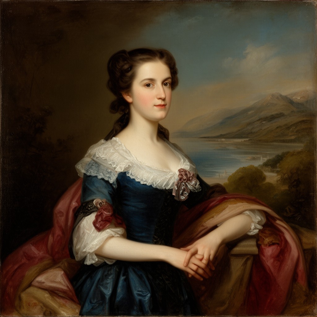 AI-generated illustration of Angela Maria Pietrasanta