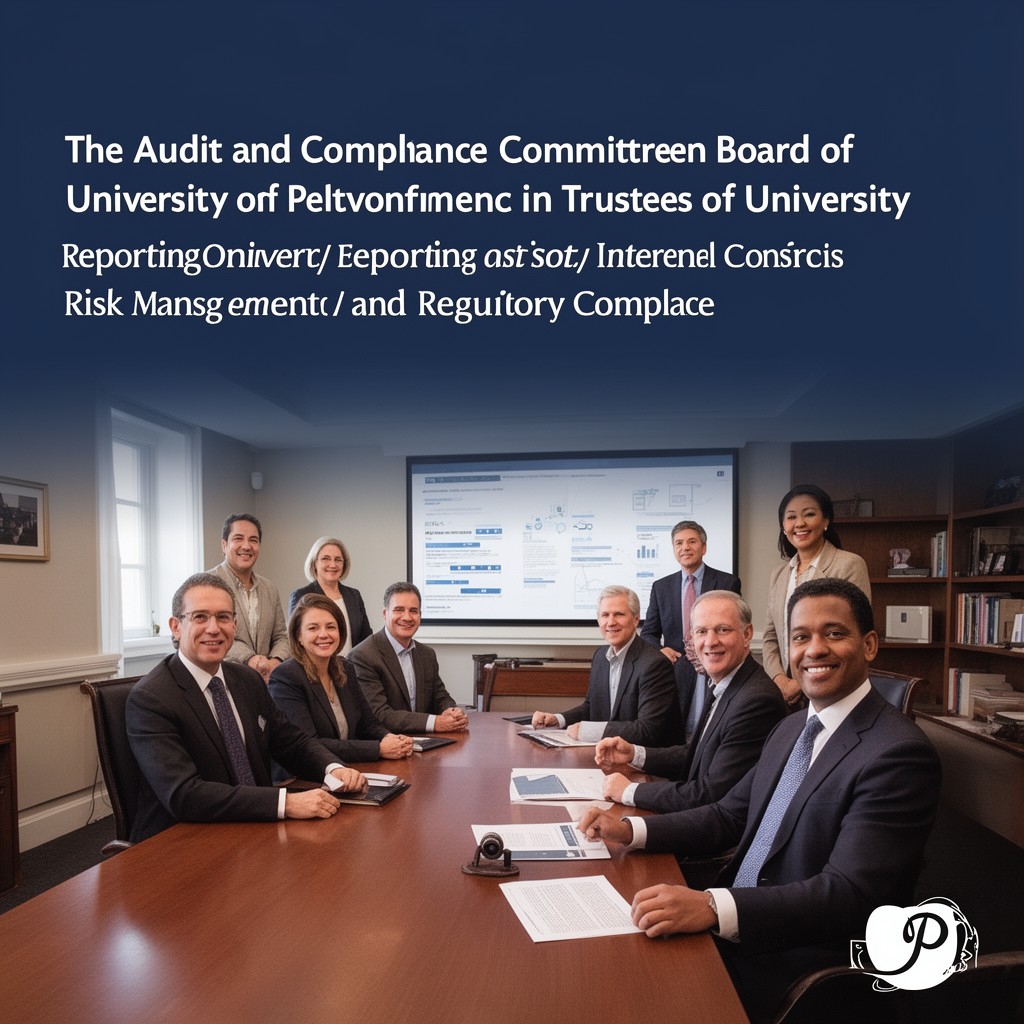 AI-generated illustration of audit and compliance committee of the Board of Trustees of the University of Pennsylvania