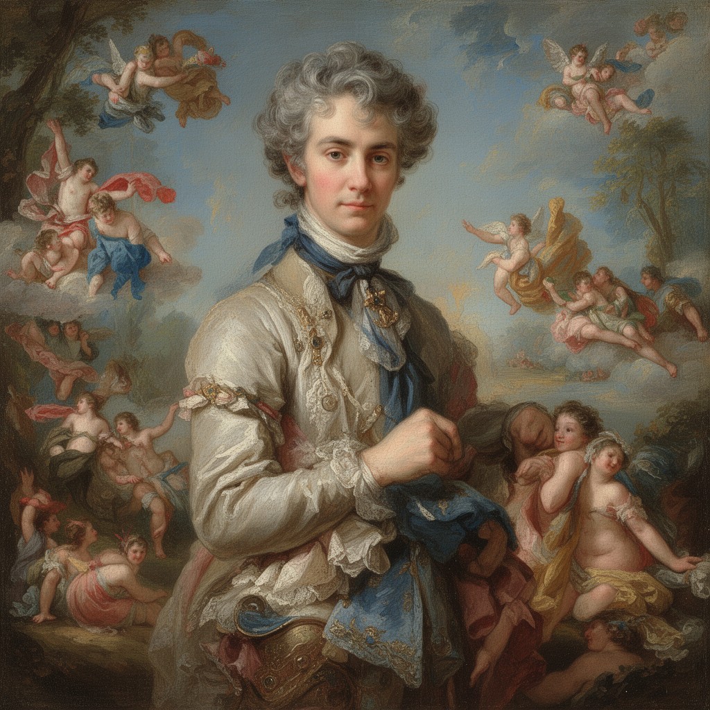 AI-generated illustration of François Boucher
