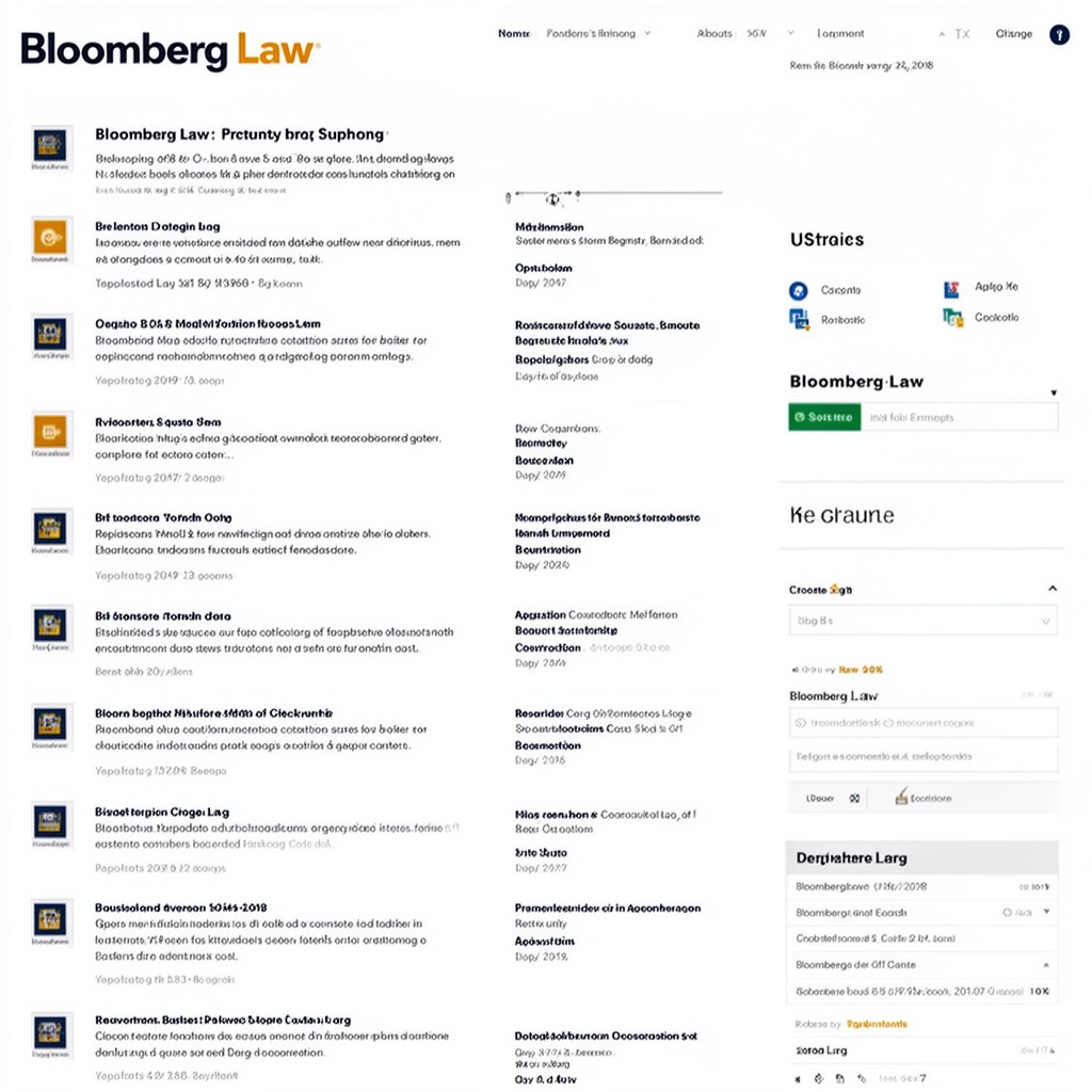 AI-generated illustration of Bloomberg Law