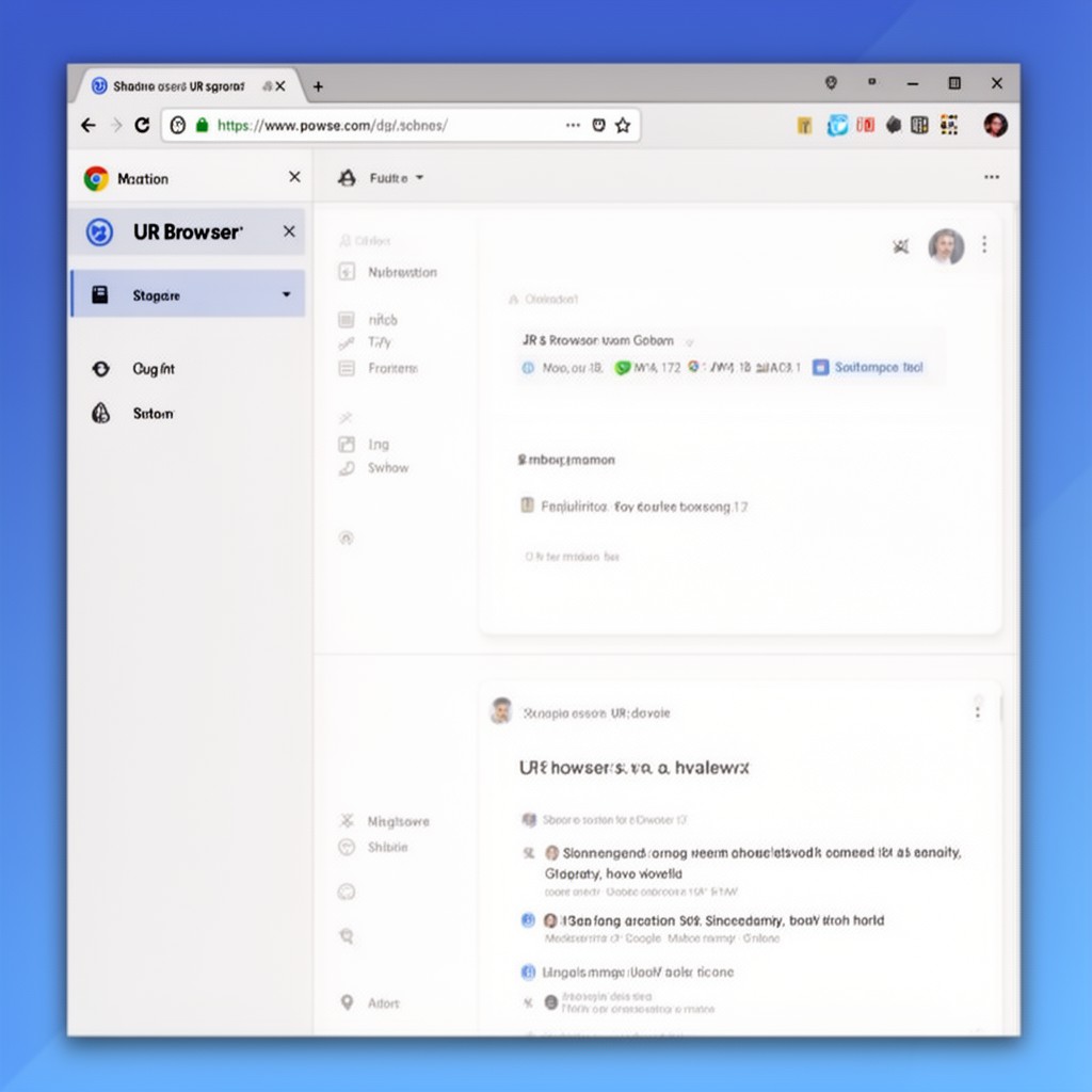 AI-generated illustration of UR Browser