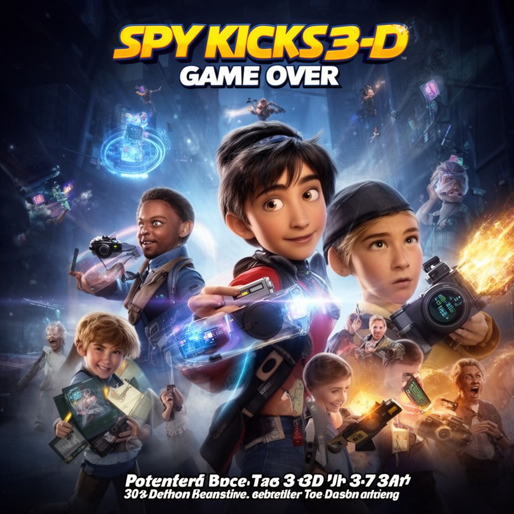 AI-generated illustration of Spy Kids 3-D: Game Over
