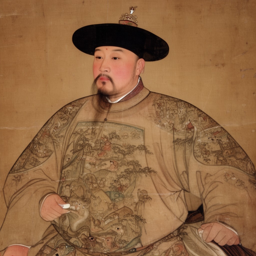 AI-generated illustration of Zhengde Emperor