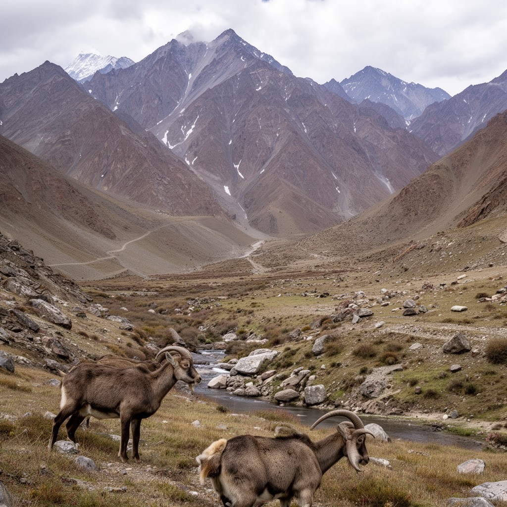 AI-generated illustration of Pin Valley National Park