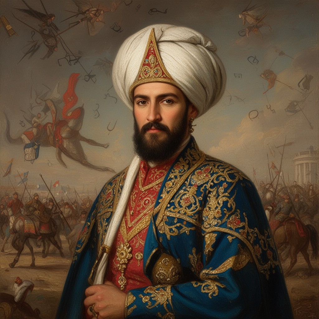 AI-generated illustration of Mahmud Shah Durrani