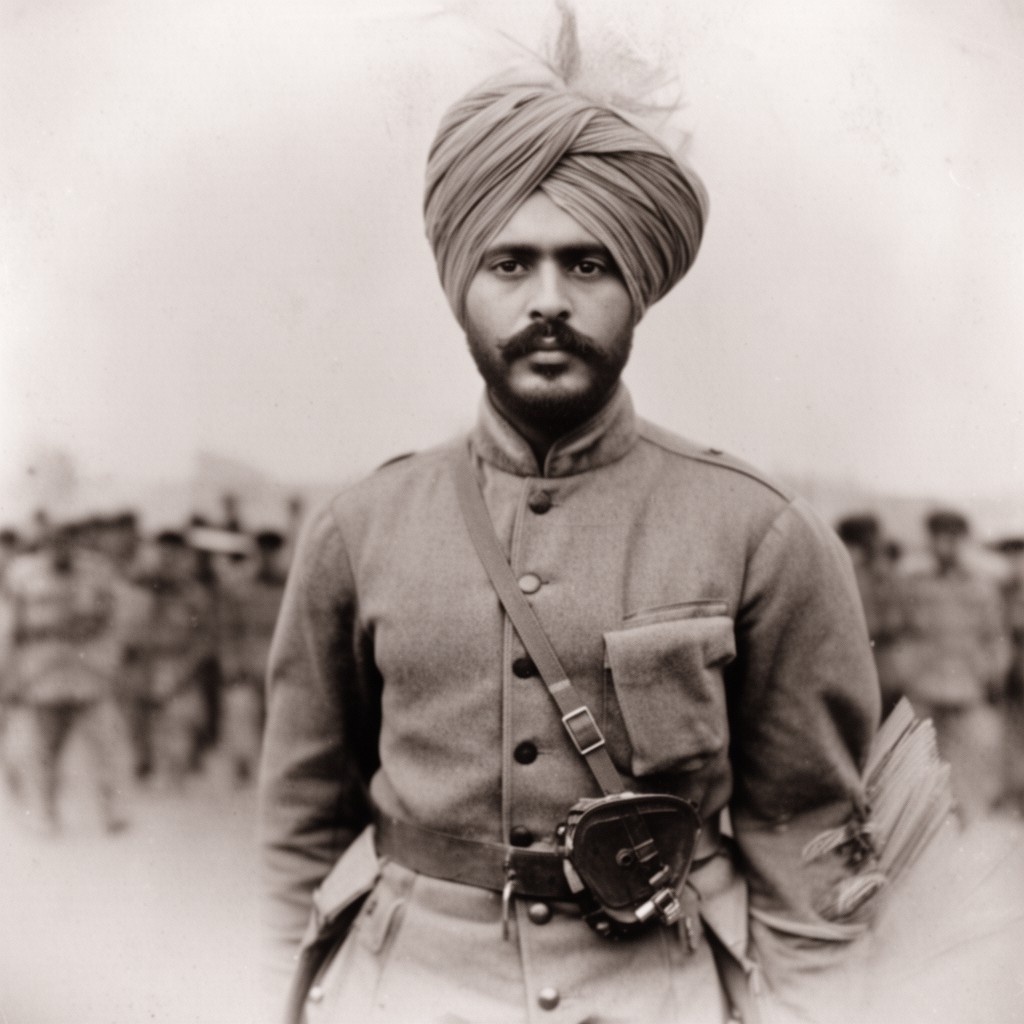 AI-generated illustration of Udham Singh