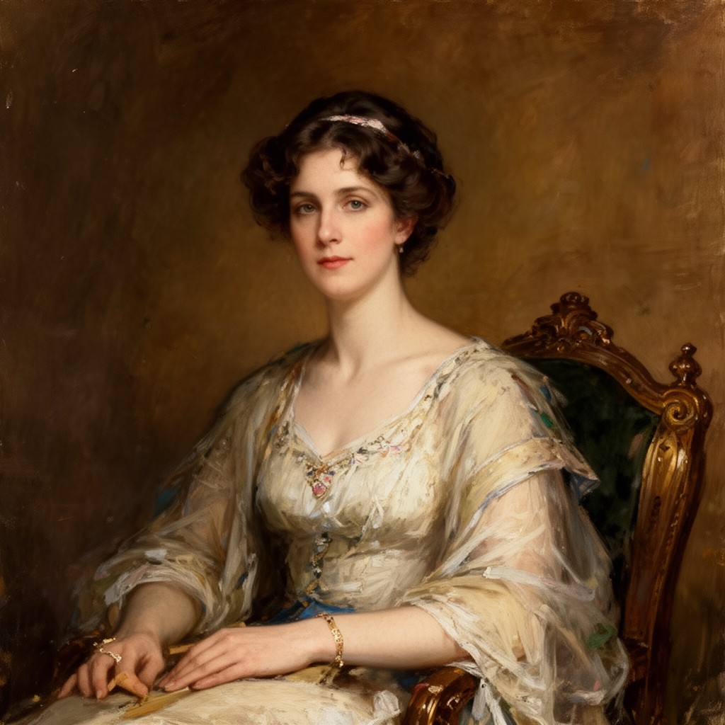 AI-generated illustration of Elizabeth Asquith