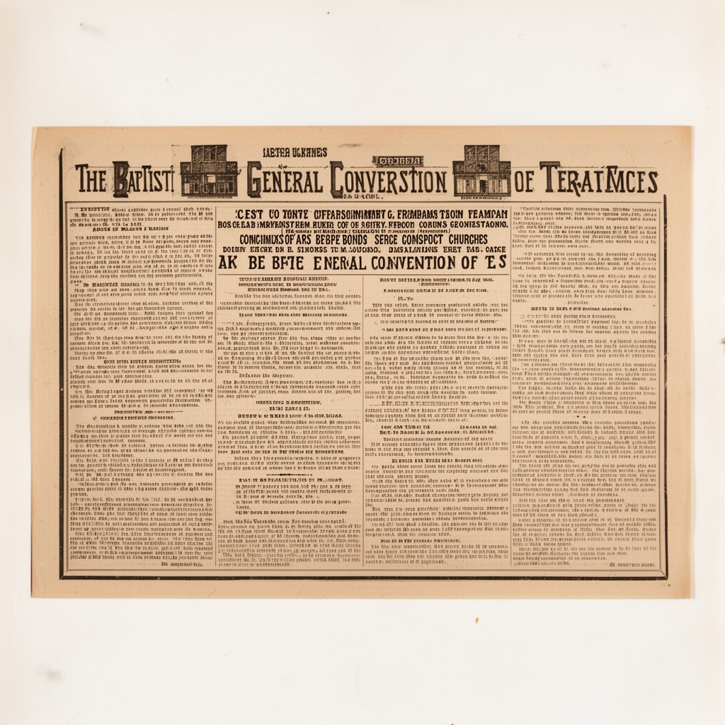 AI-generated illustration of Baptist General Convention of Texas (historical)