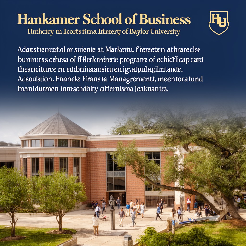 AI-generated illustration of Hankamer School of Business