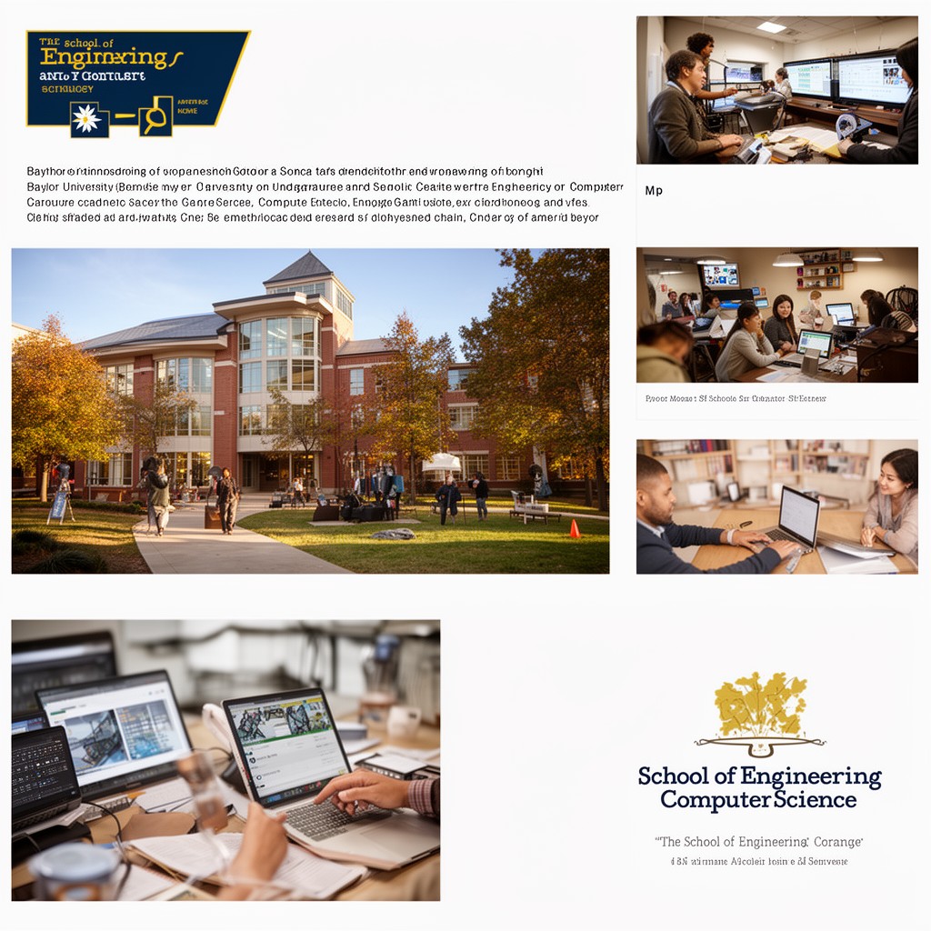 AI-generated illustration of School of Engineering and Computer Science