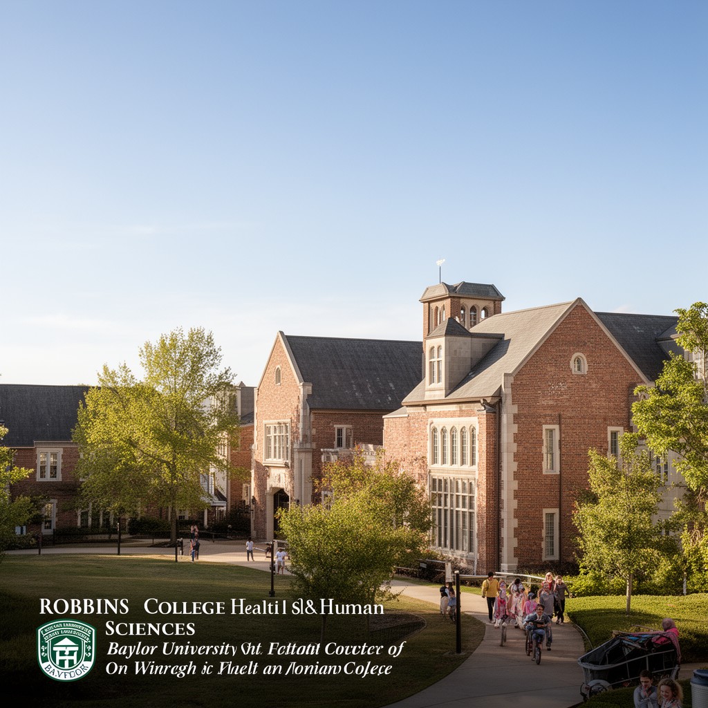 AI-generated illustration of Robbins College of Health and Human Sciences