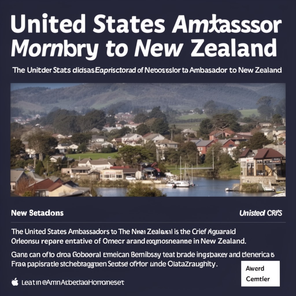 AI-generated illustration of United States Ambassador to New Zealand
