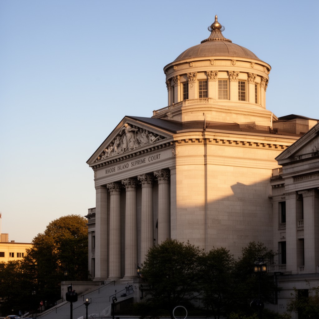 AI-generated illustration of Rhode Island Supreme Court