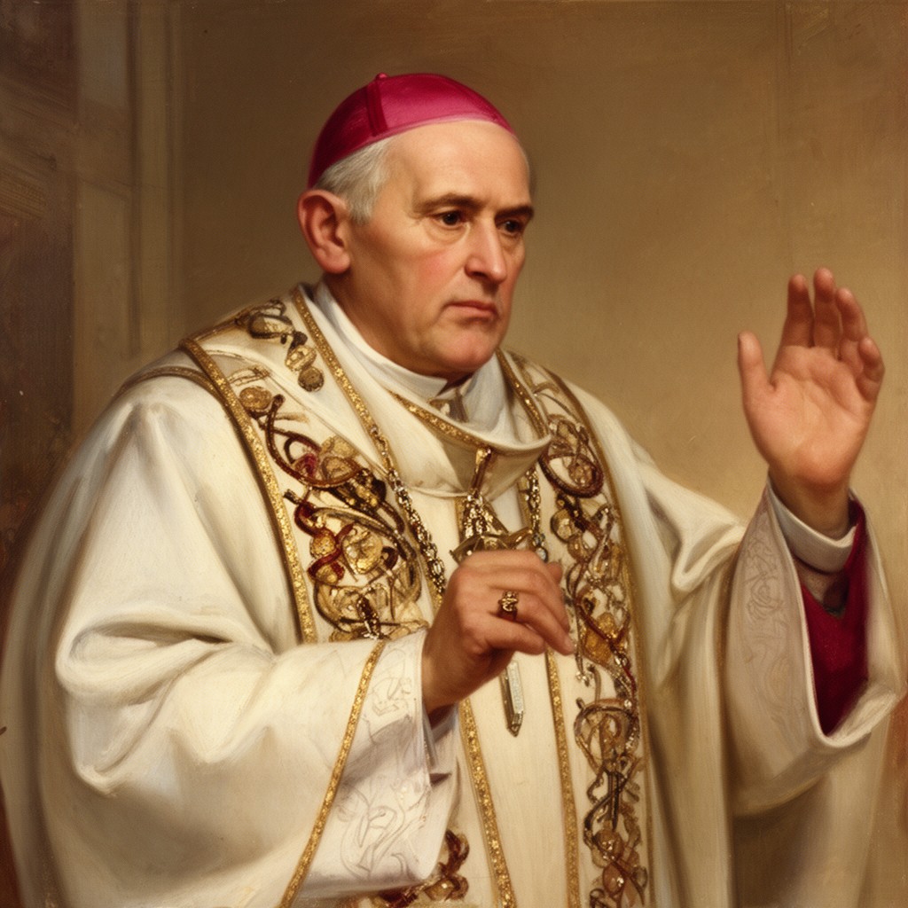 AI-generated illustration of Pope Agatho