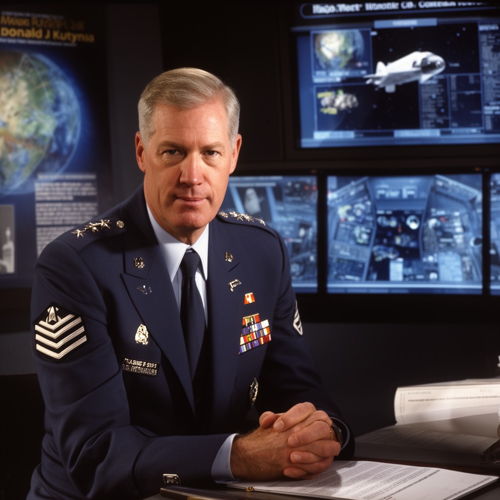 AI-generated illustration of Major General Donald J. Kutyna