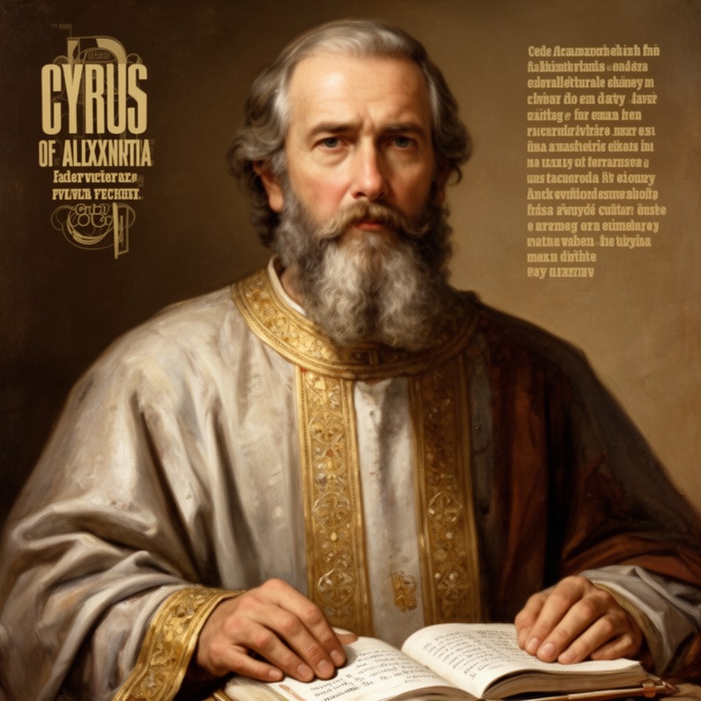 AI-generated illustration of Cyrus of Alexandria