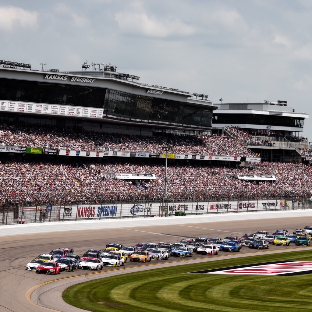 AI-generated illustration of Kansas Speedway