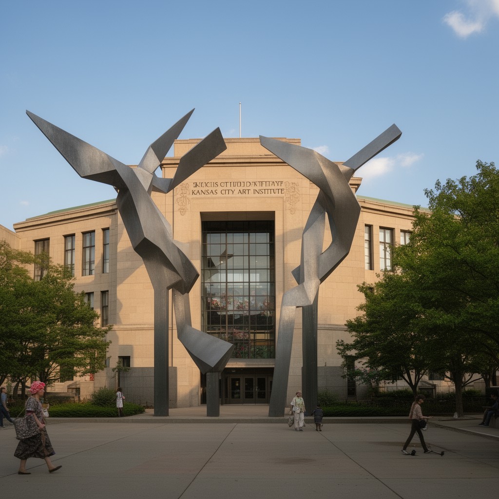 AI-generated illustration of Kansas City Art Institute