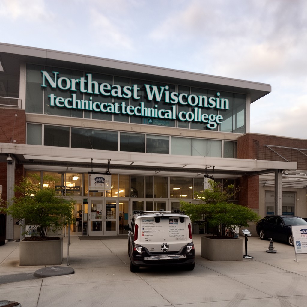 AI-generated illustration of Northeast Wisconsin Technical College