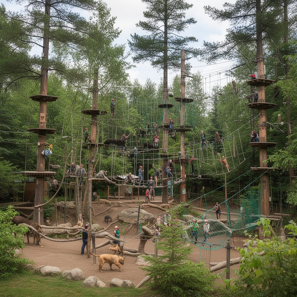 AI-generated illustration of NEW Zoo & Adventure Park