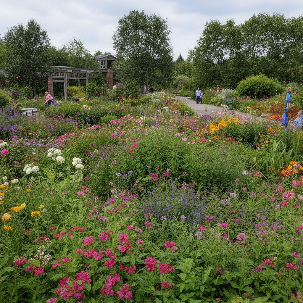 AI-generated illustration of Green Bay Botanical Garden