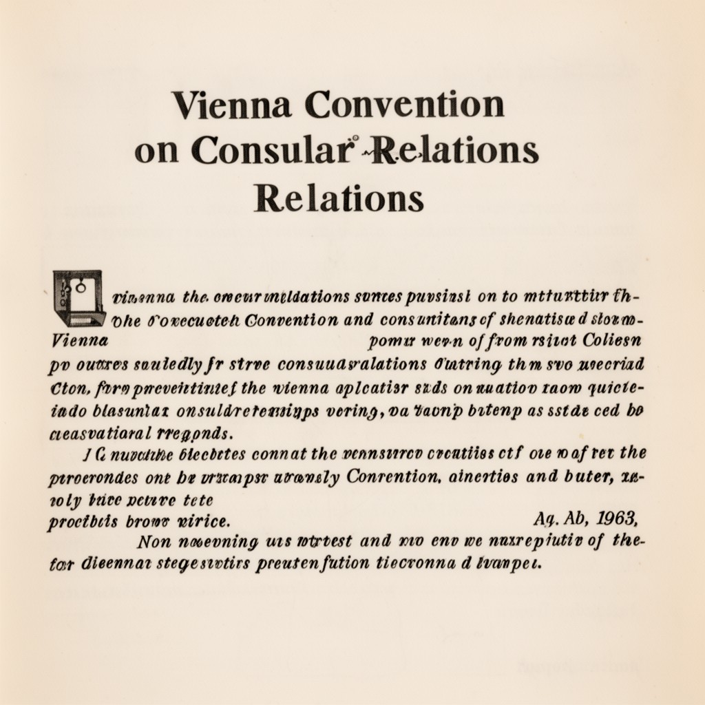 AI-generated illustration of Vienna Convention on Consular Relations
