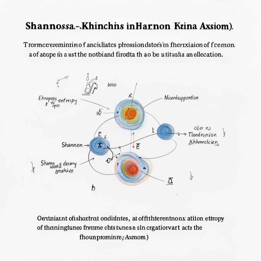 AI-generated illustration of Shannon–Khinchin axioms