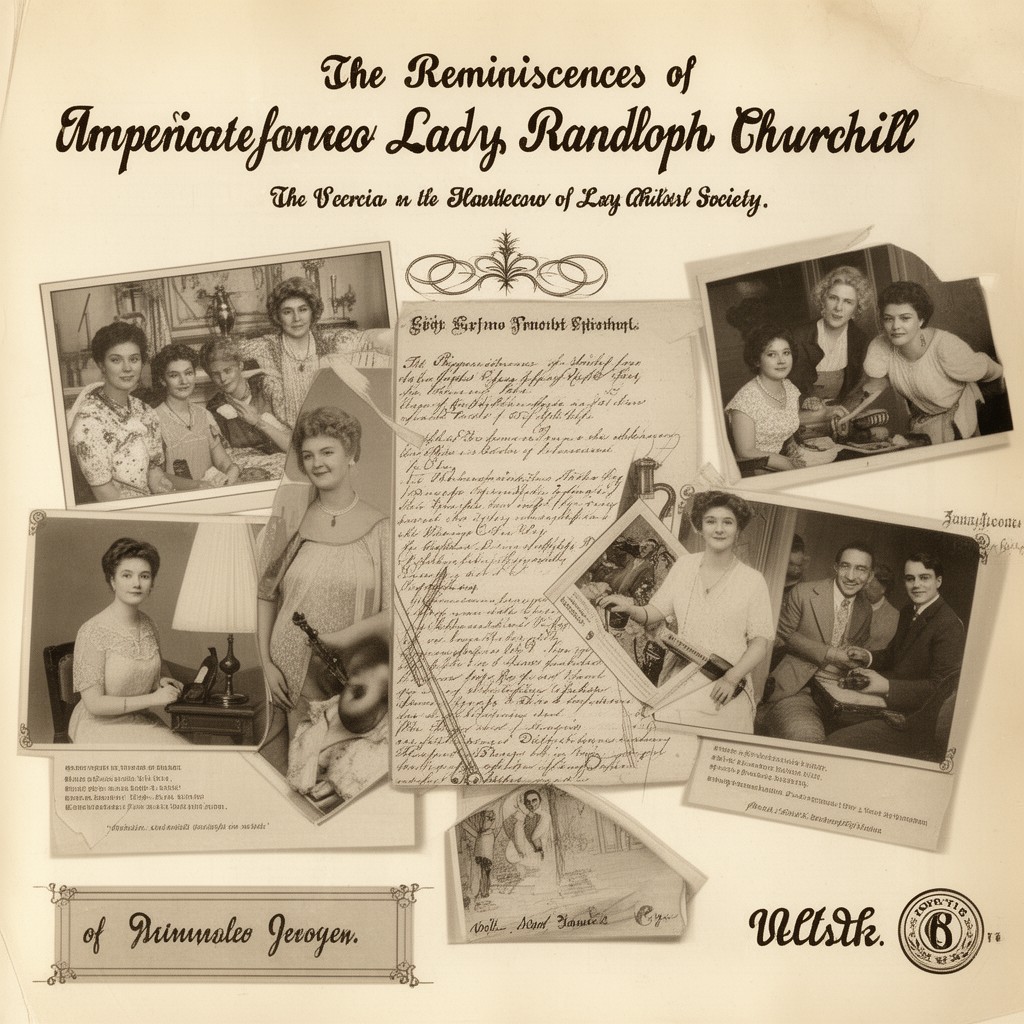 AI-generated illustration of The Reminiscences of Lady Randolph Churchill