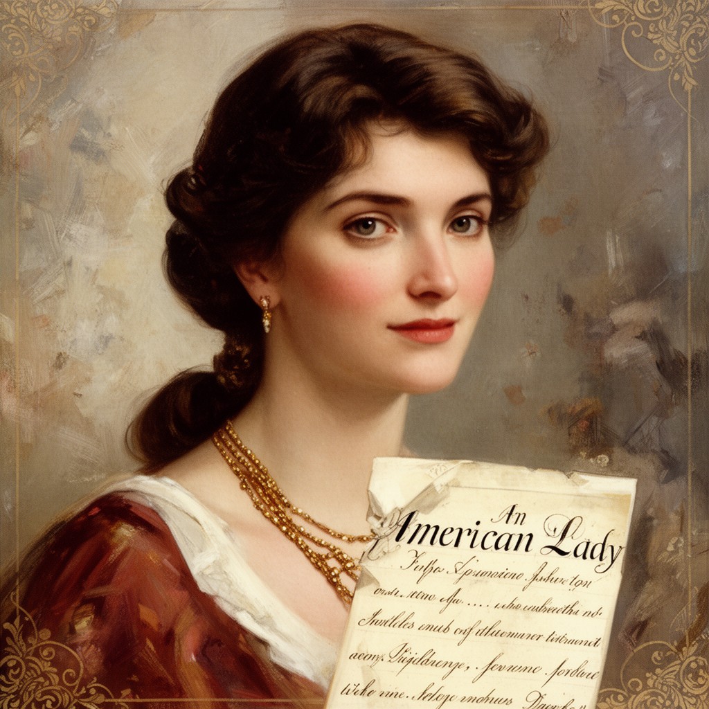 AI-generated illustration of An American Lady