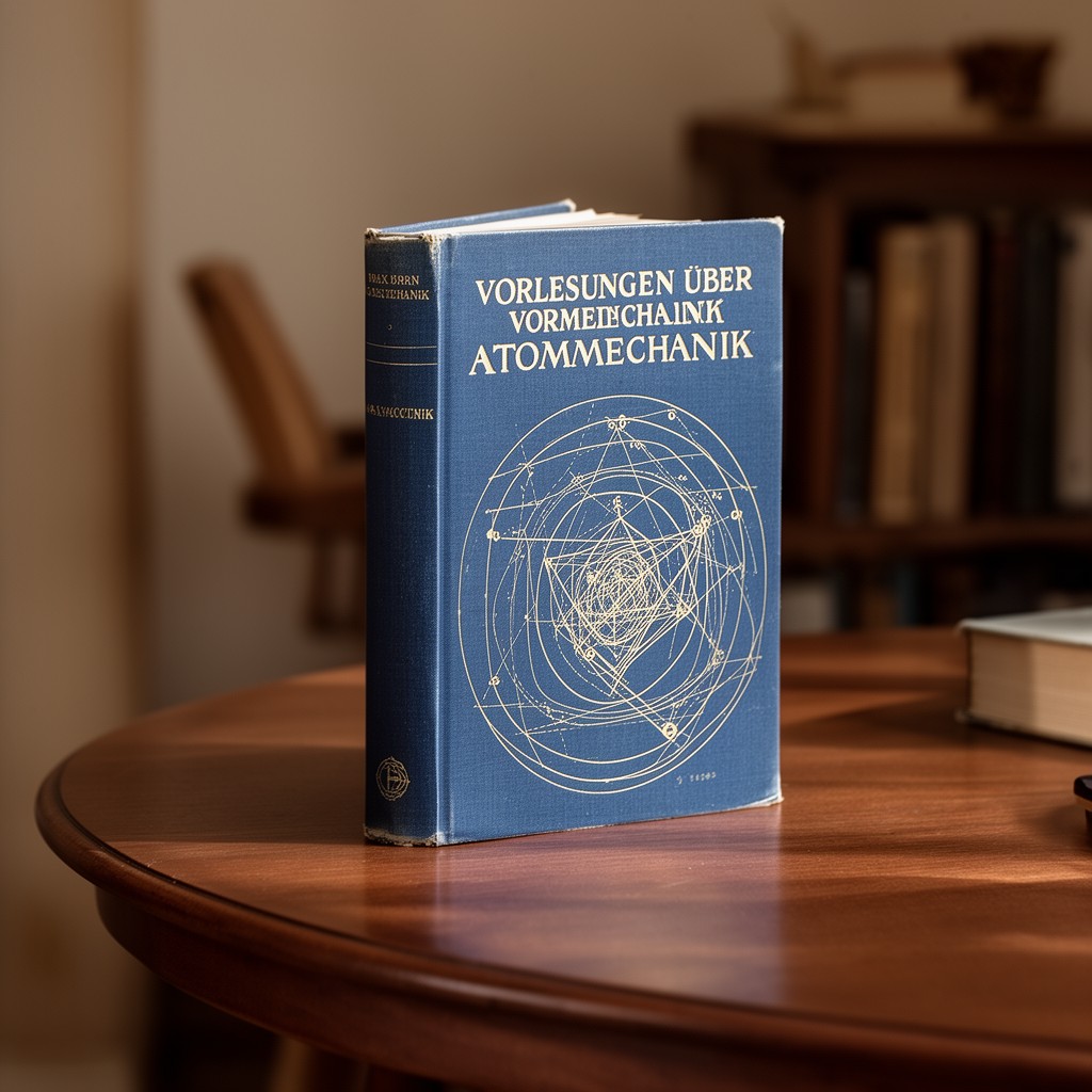 AI-generated illustration of Vorlesungen über Atommechanik