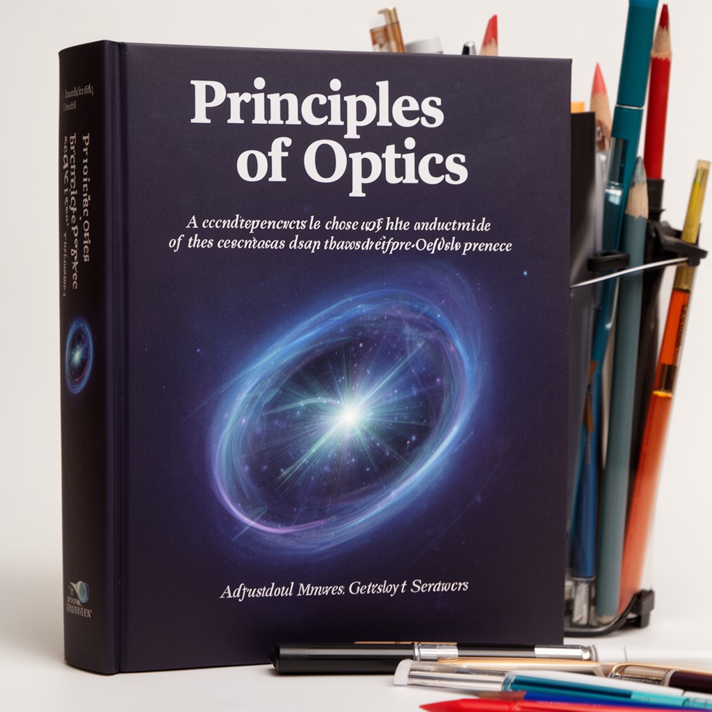 AI-generated illustration of Principles of Optics