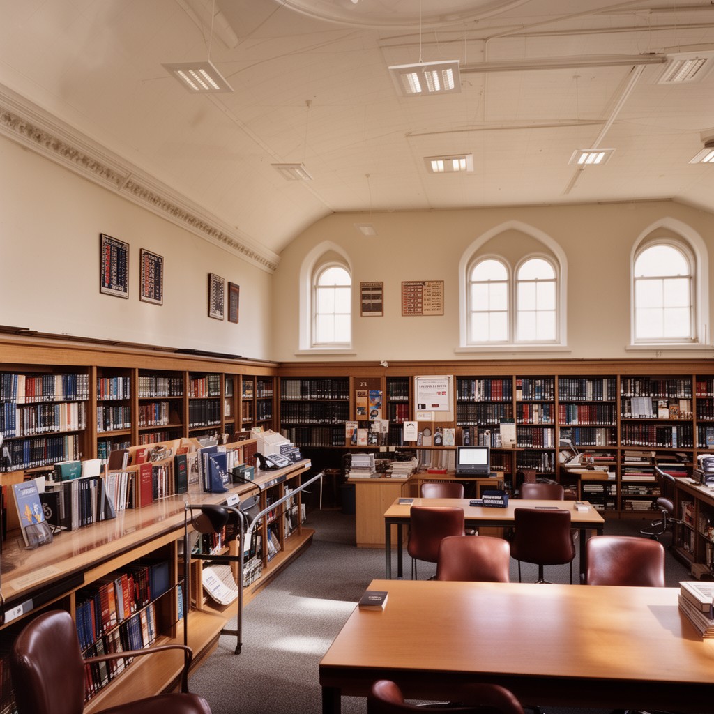 AI-generated illustration of Law Library