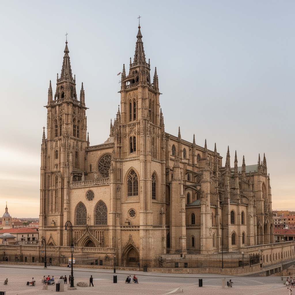 AI-generated illustration of Valladolid Cathedral