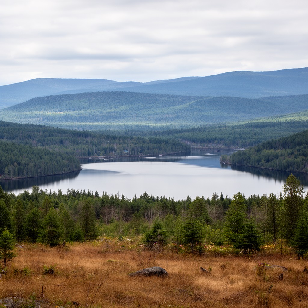 AI-generated illustration of Franklin County, Maine