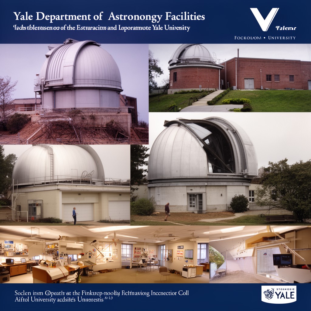 AI-generated illustration of Yale Department of Astronomy facilities
