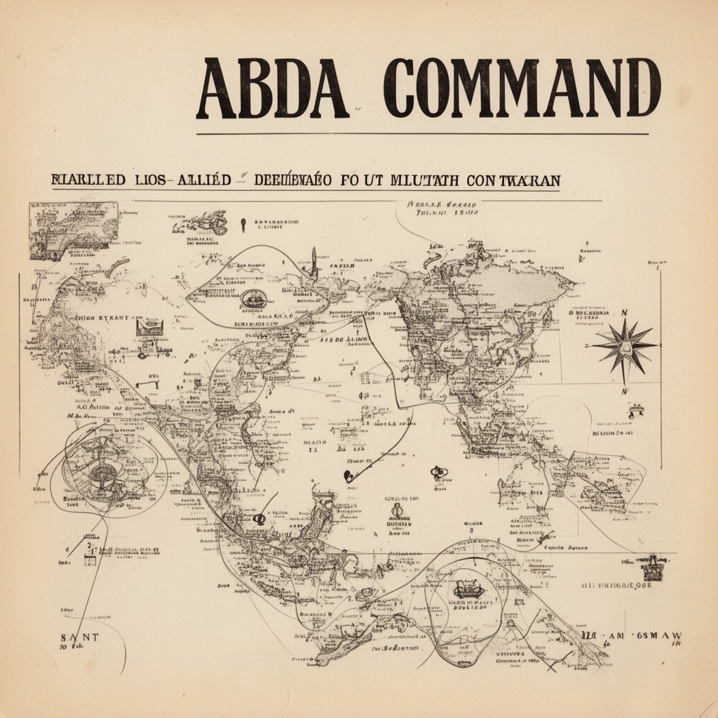 AI-generated illustration of Allied ABDA Command