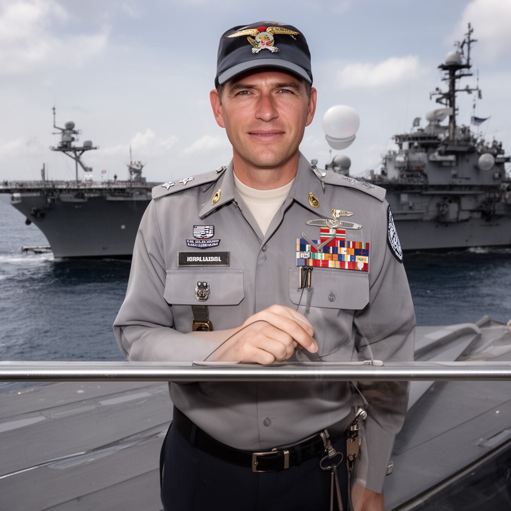 AI-generated illustration of Commander, U.S. Fifth Fleet