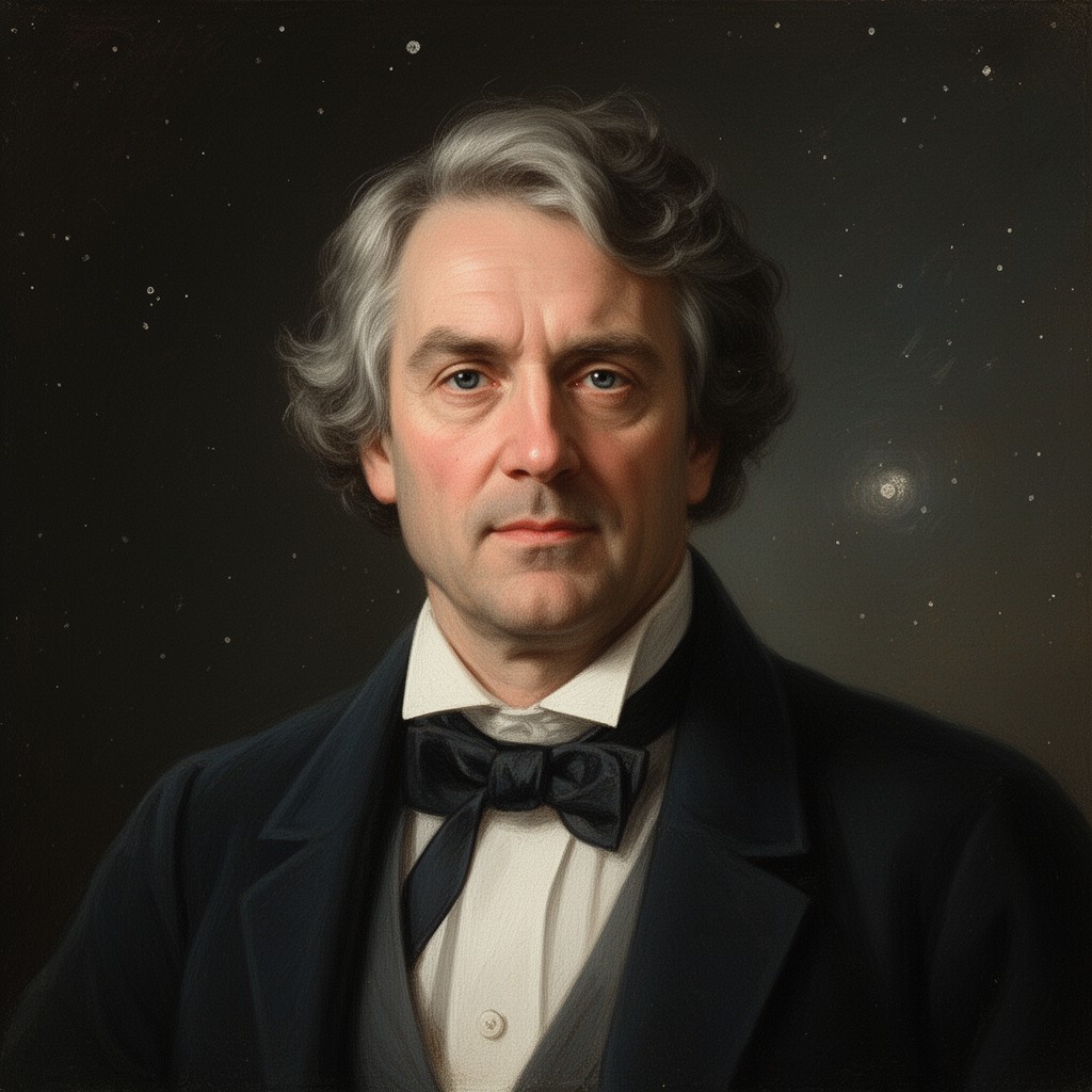AI-generated illustration of Plumian Professor of Astronomy and Experimental Philosophy at the University of Cambridge