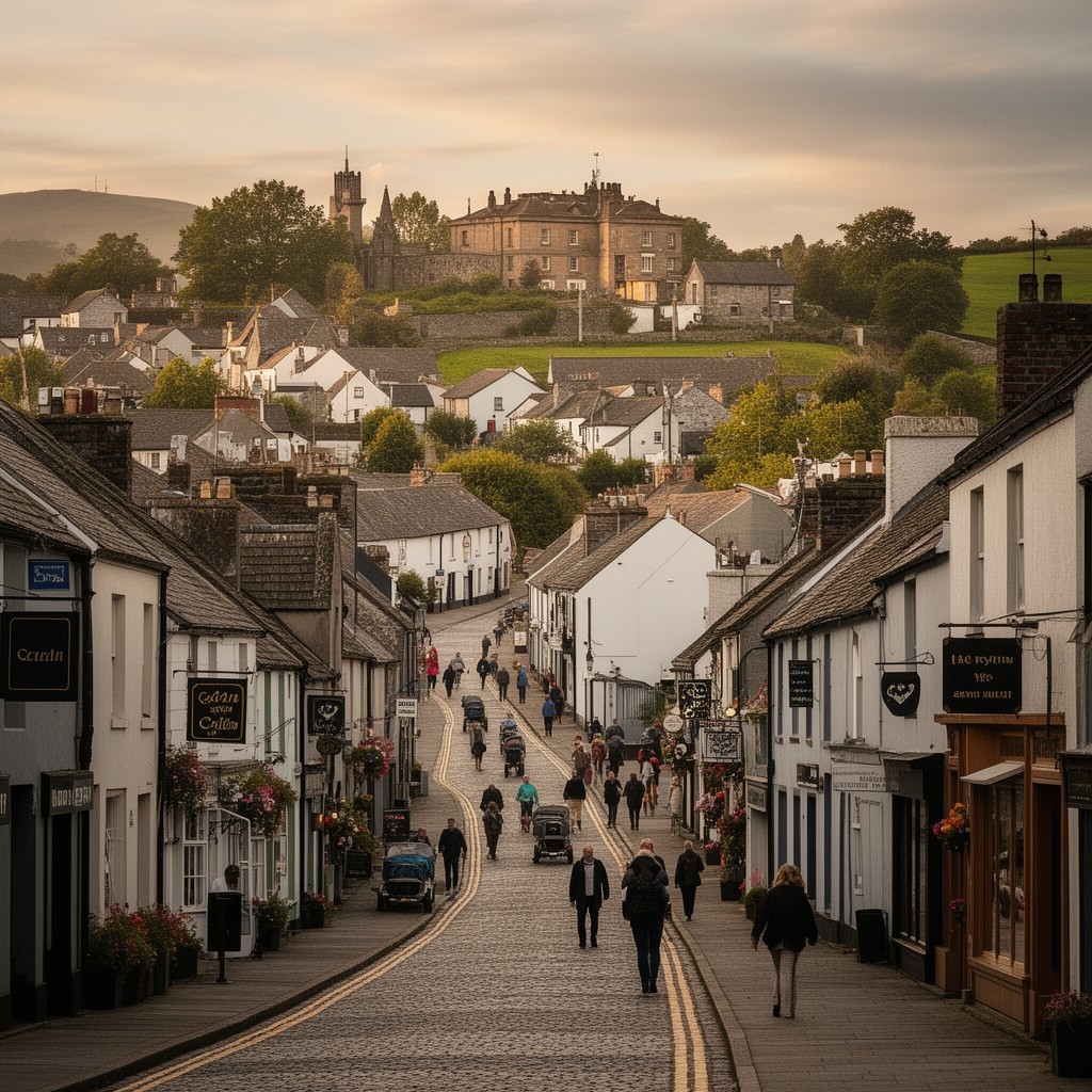 AI-generated illustration of Callan, County Kilkenny, Ireland